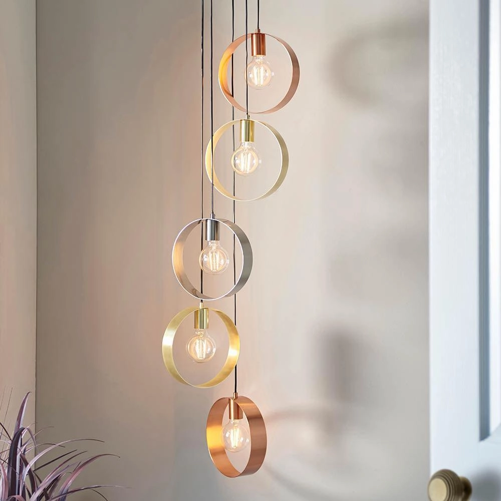 Endon Hoop 5 Light Ceiling Pendant Light