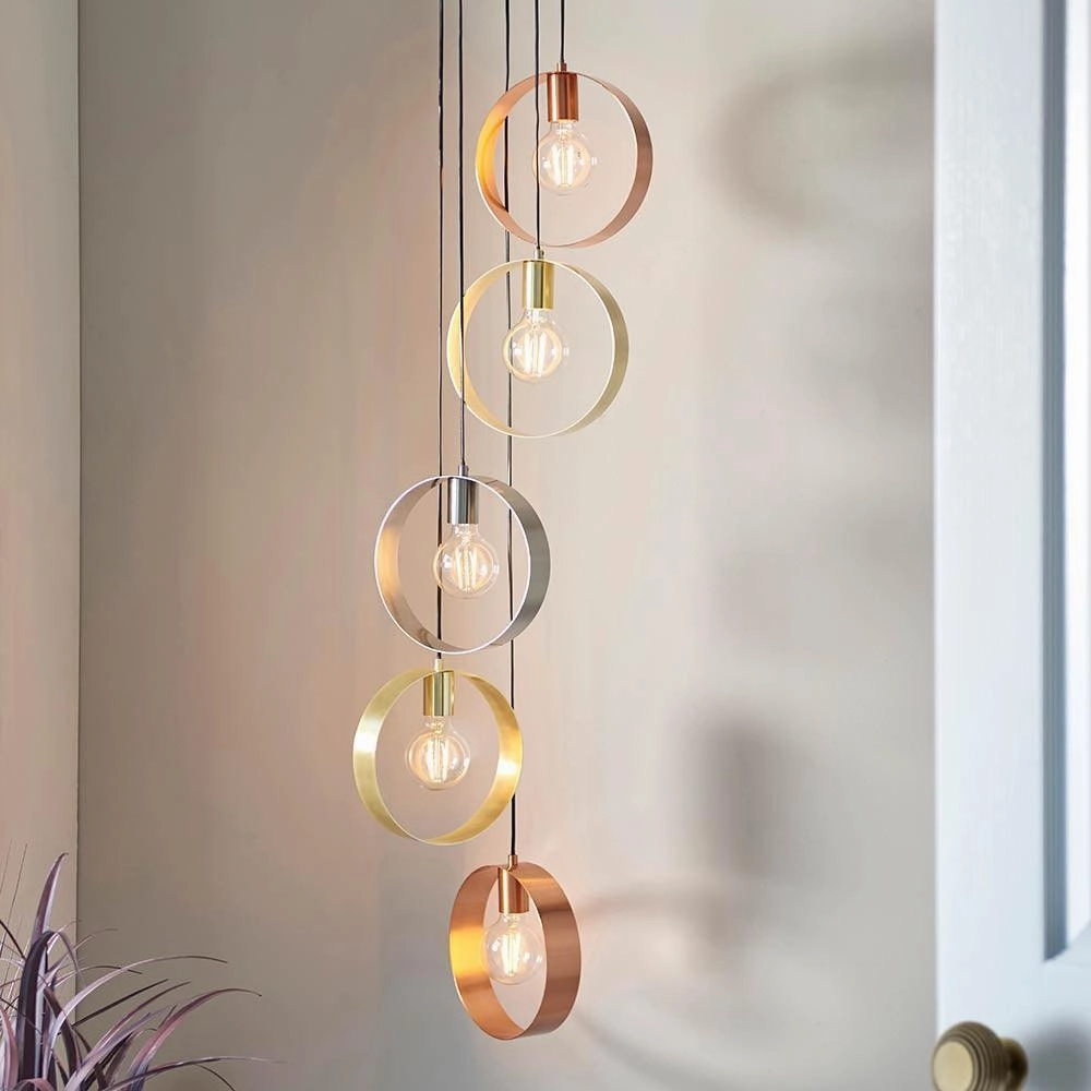 Endon Hoop 5 Light Ceiling Pendant Light
