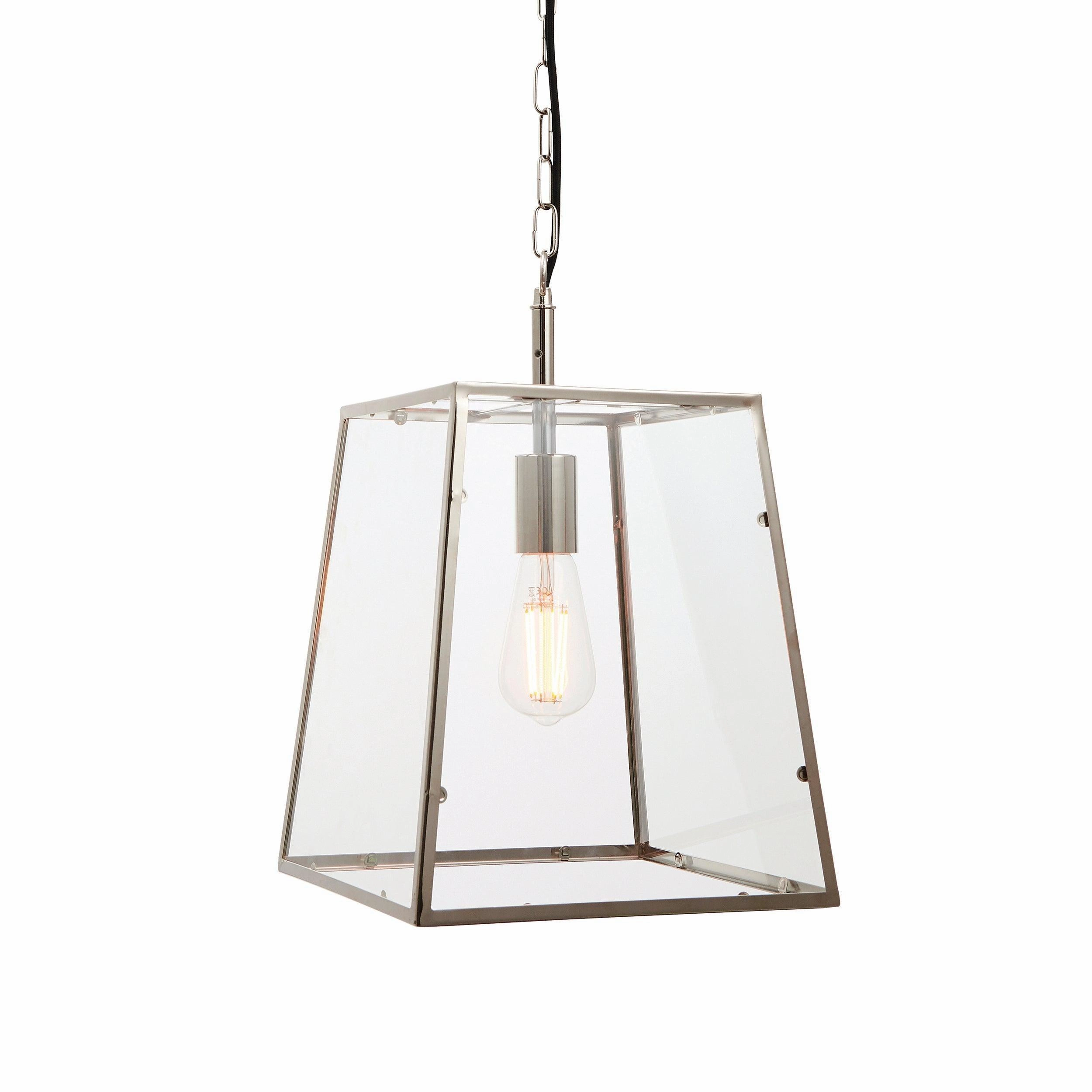 Endon Hurst 1 Light Nickel Finish Ceiling Pendant ambient ceiling fixture