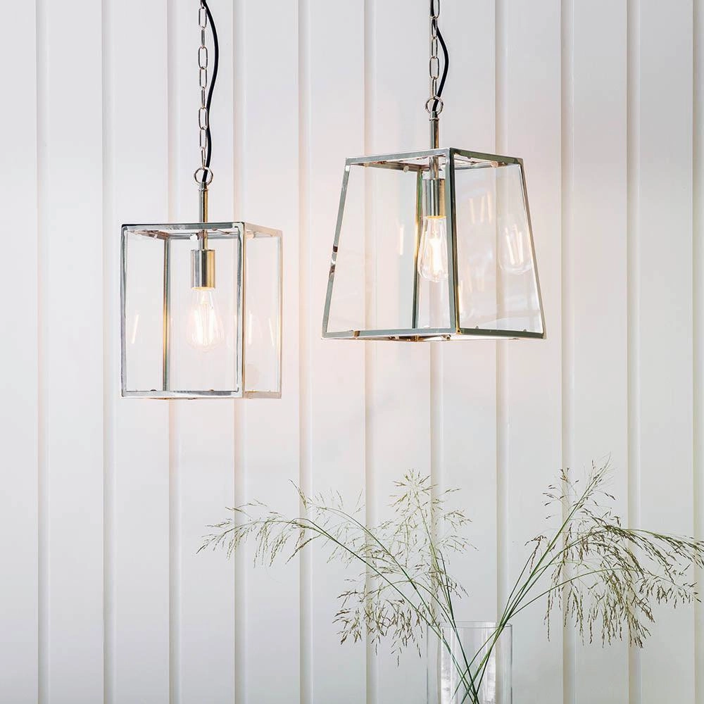 Endon Hurst 1 Light Nickel Finish Ceiling Pendant