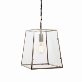 Endon Hurst 1 Light Nickel Finish Ceiling Pendant ambient ceiling fixture