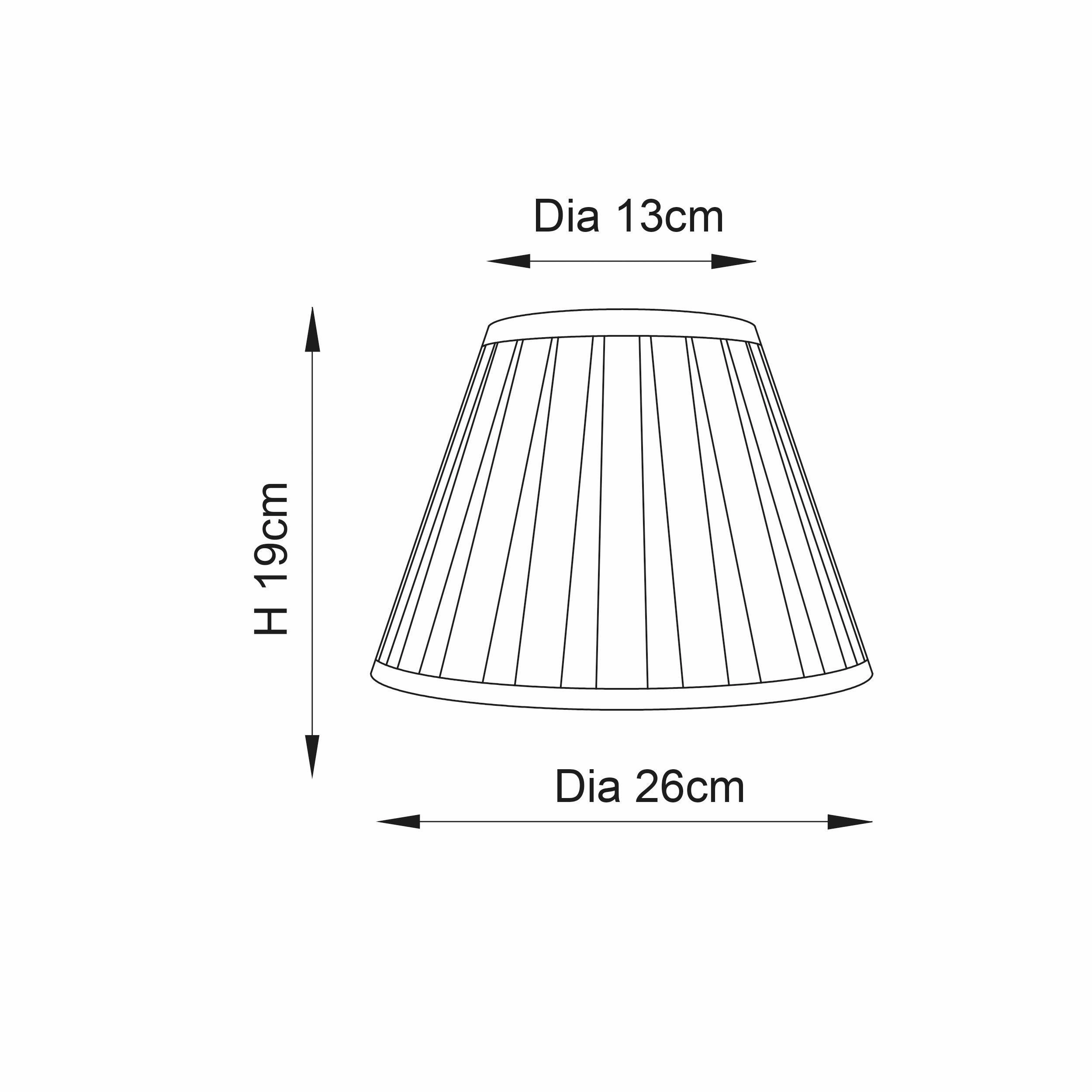 Endon Lighting Carla Cream 10" Lamp Shade