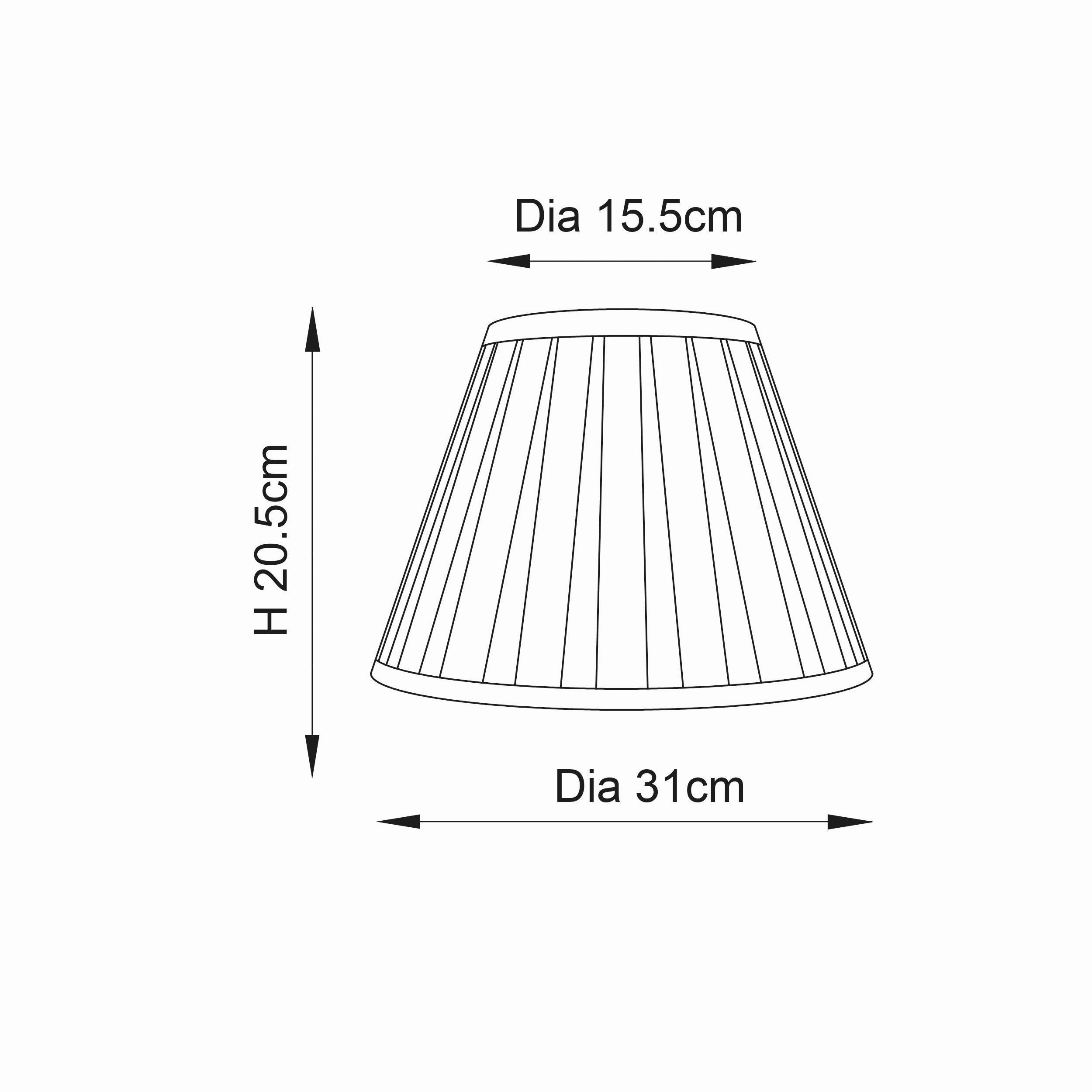 Endon Lighting Carla Cream 12" 1 Lamp Shade
