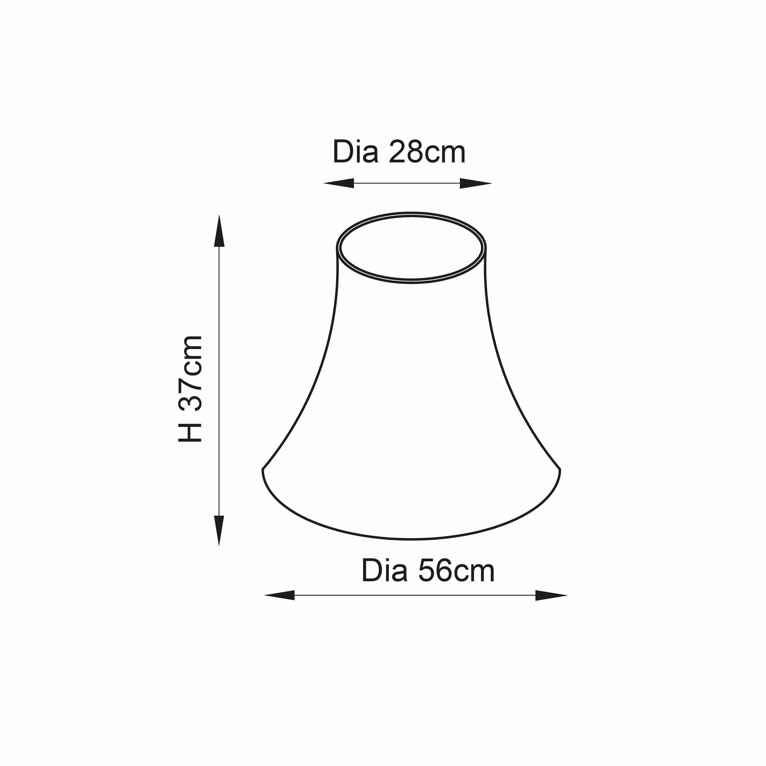 Endon Lighting Carrie 22" Cream 1 Lamp Shade