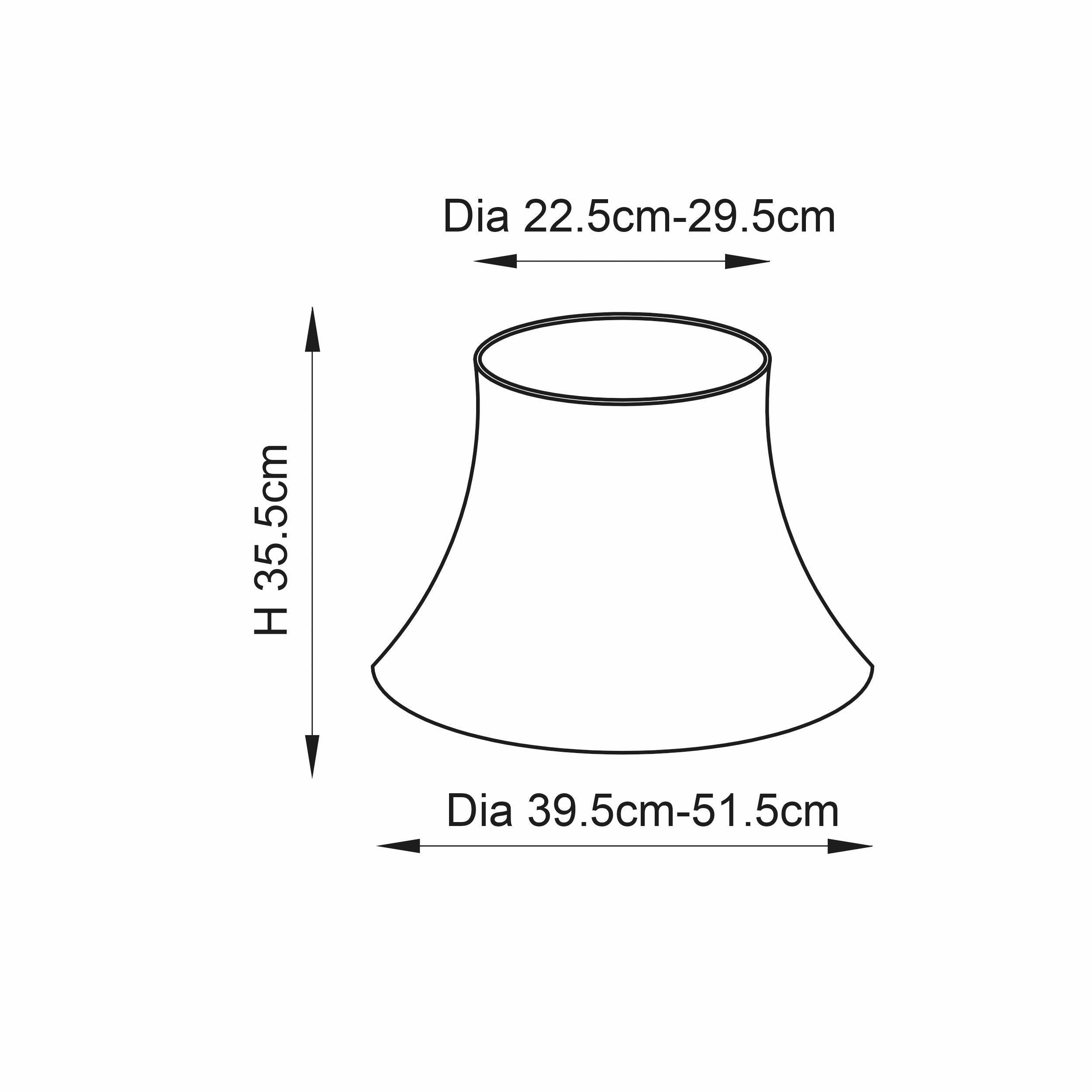 Endon Lighting Celia 20" Cream Lamp Shade