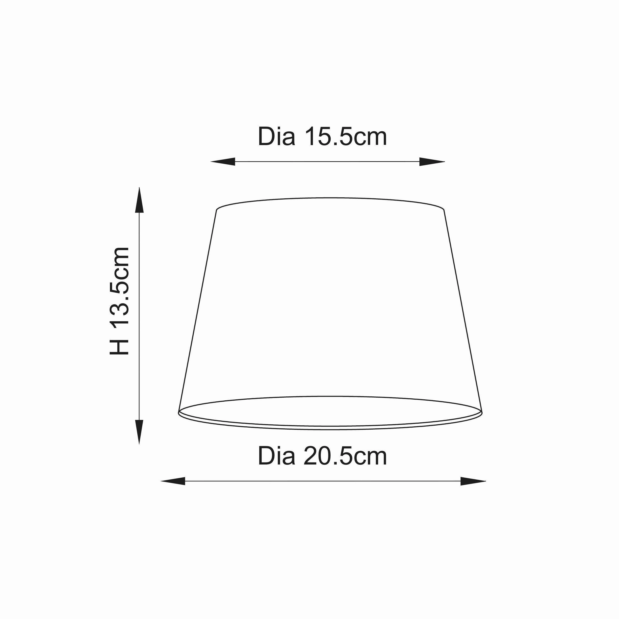 Endon Lighting Cici 8 Inch Grey Lamp Shade