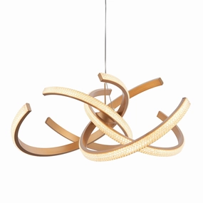 Endon Lorenzo 4 Light Gold Pendant Ceiling Light soft glow ceiling light