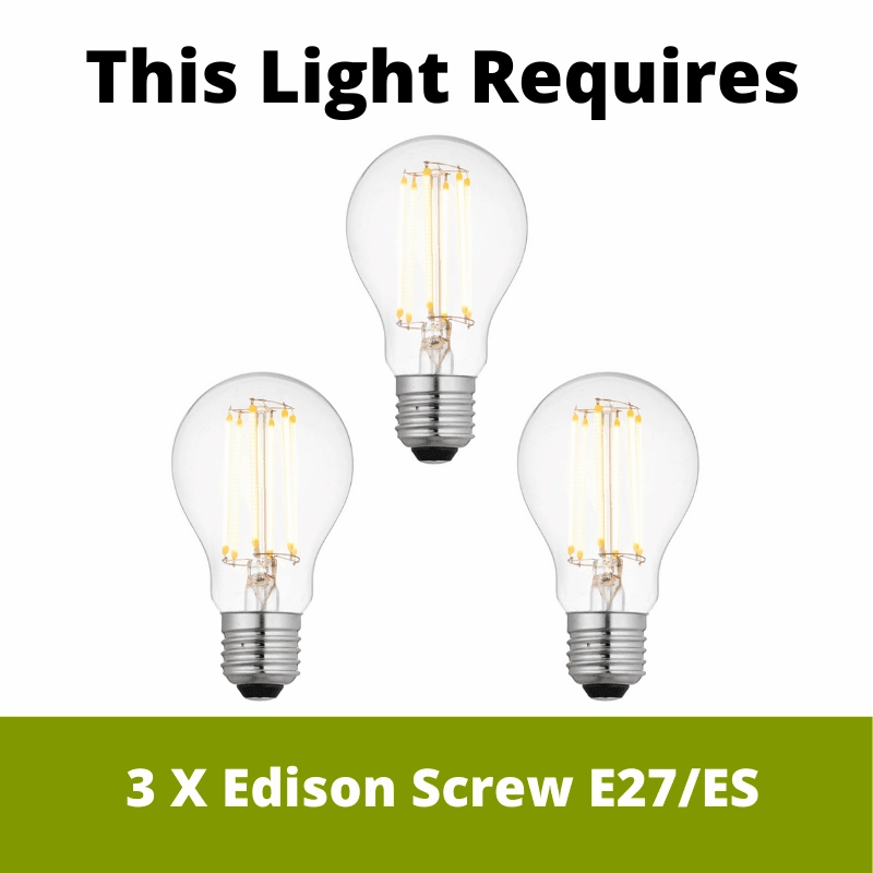 Endon Merola 3 Light Chrome LED Semi Flush Bathroom Light
