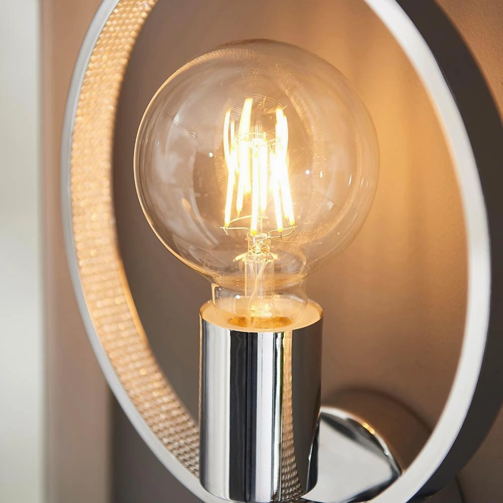 Endon Merola Chrome Finish Bathroom Wall Light - Open Box