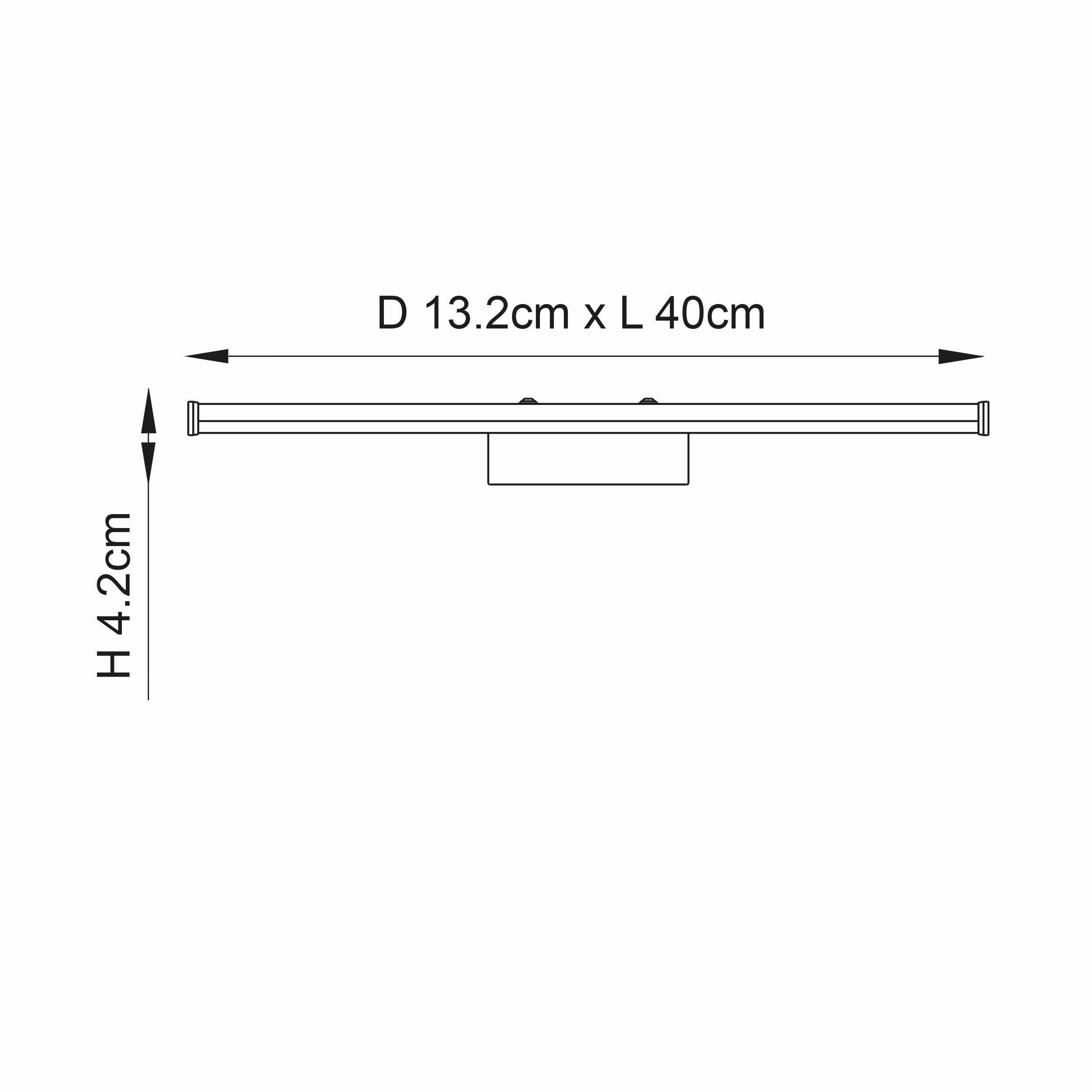 Endon Moda 1 Light Chrome Wall Light
