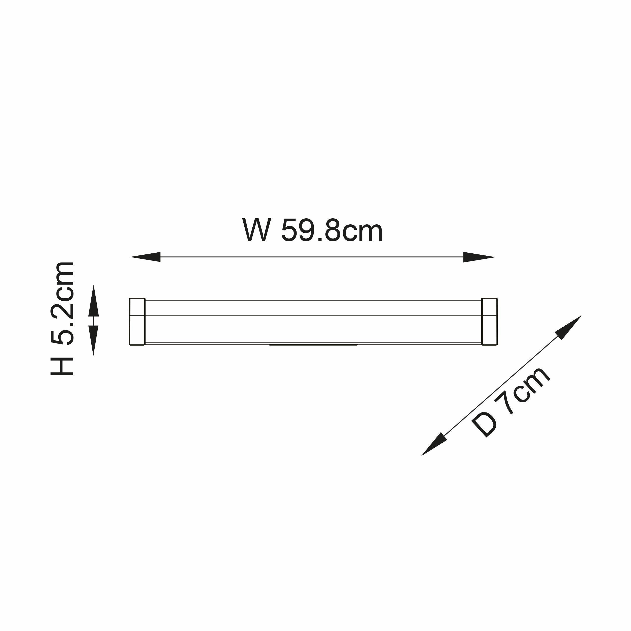 Endon Moda Chrome Finish Bathroom Wall Light