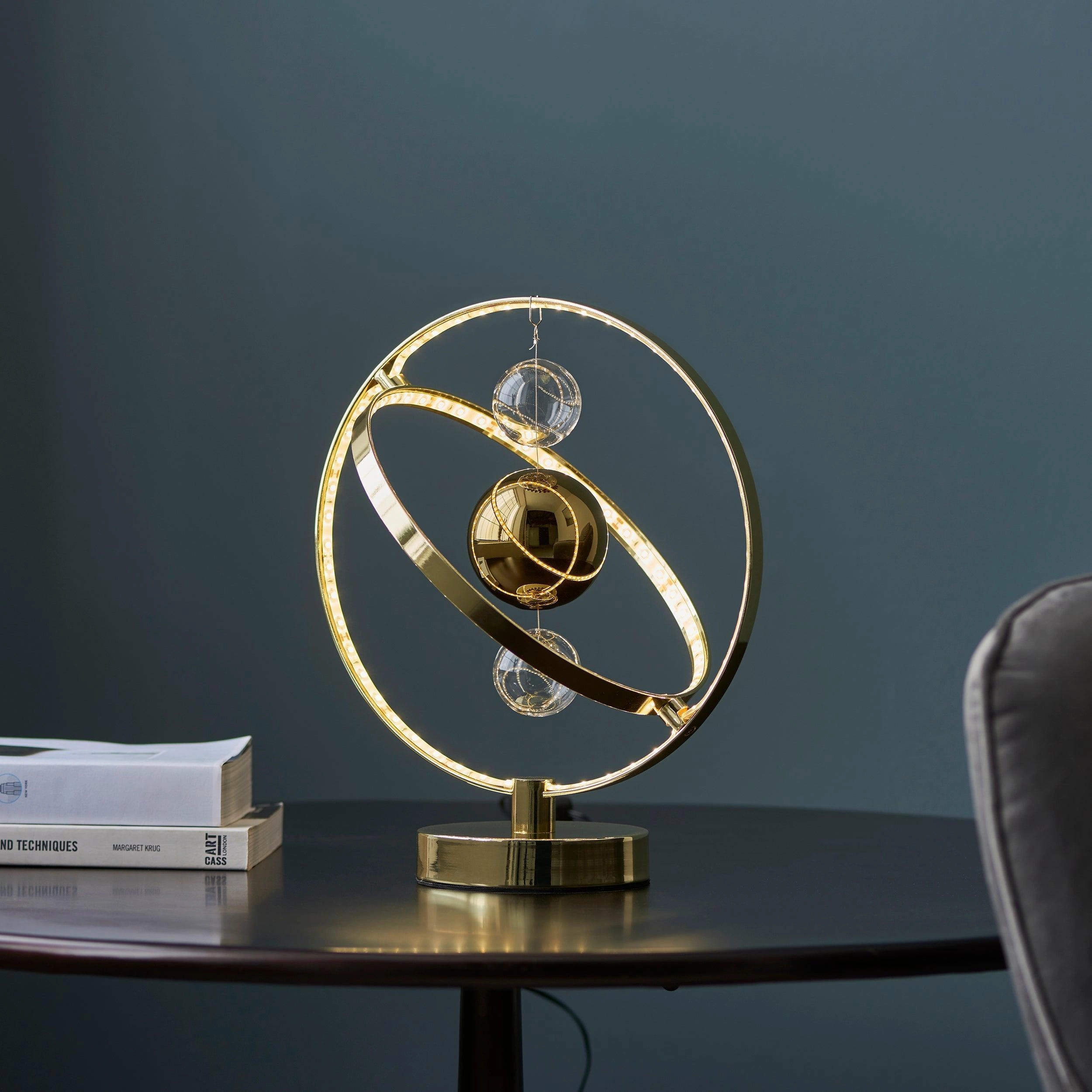 Endon Muni Contemporary Gold LED Table Lamp