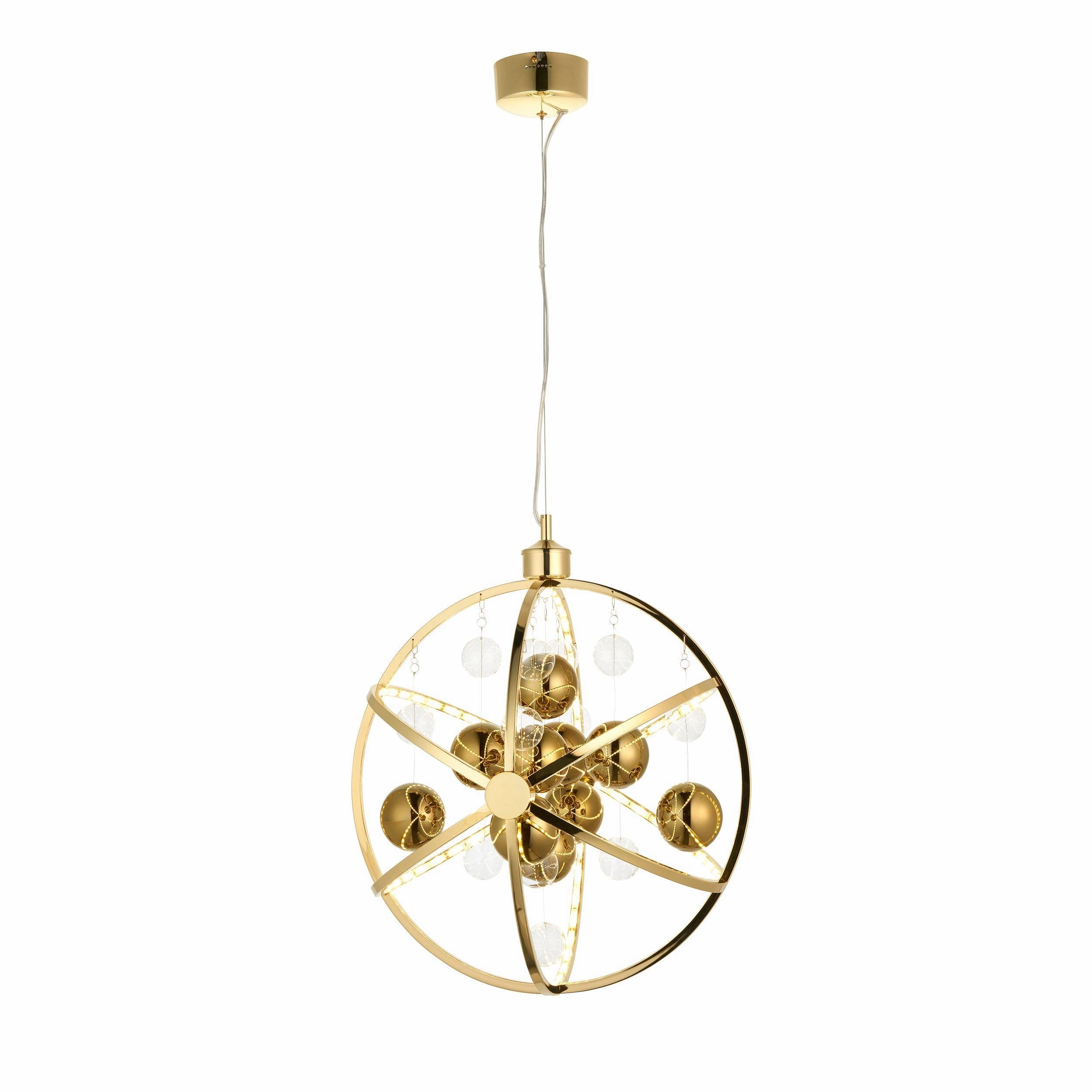 Endon Muni Gold Modern LED Ceiling Pendant