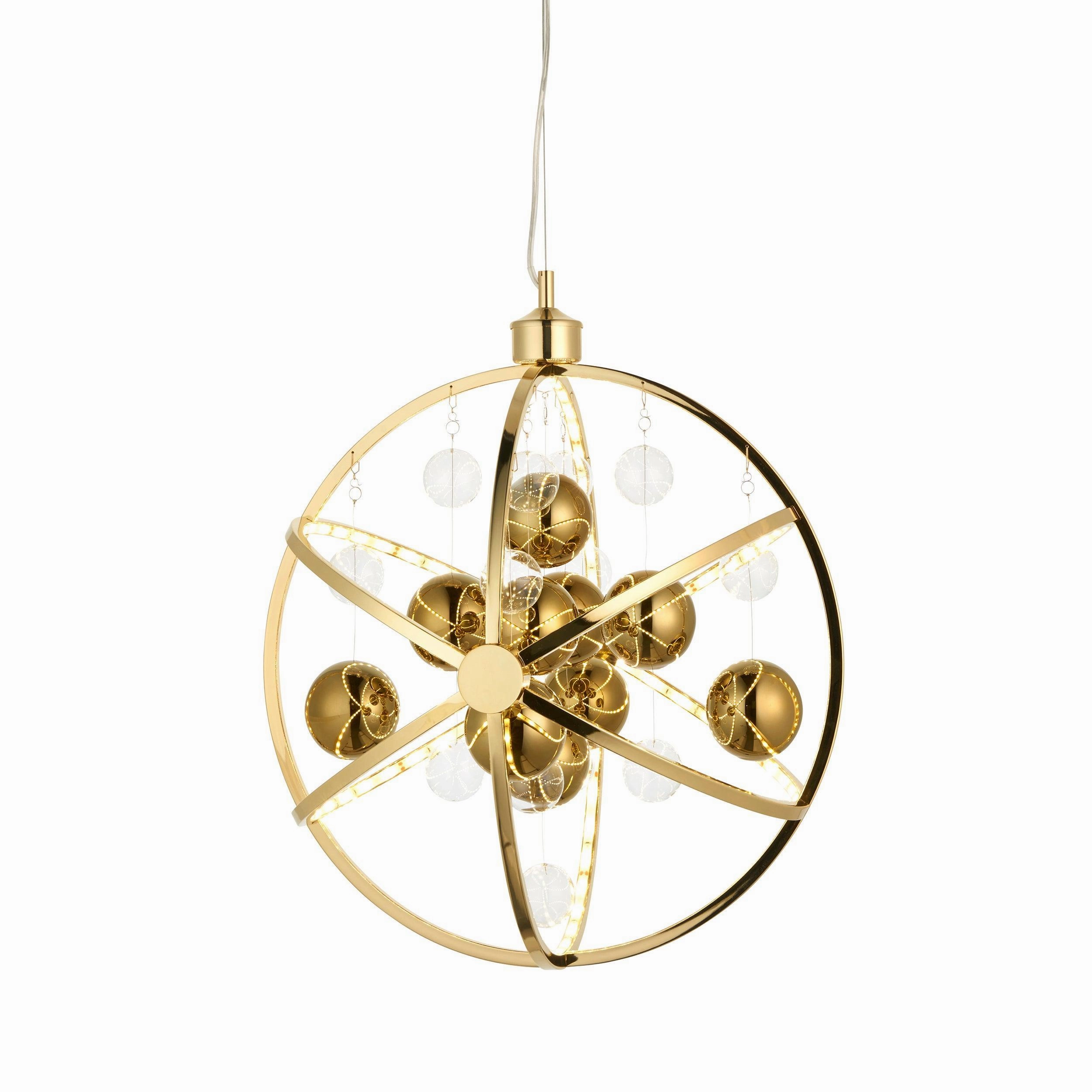 Endon Muni Gold Modern LED Ceiling Pendant ambient ceiling fixture