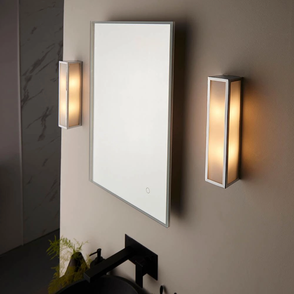 Endon Newham 2 Light Chrome Finish Bathroom Wall Light