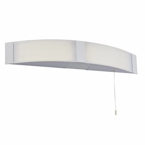 Endon Onan 2 Light White LED Wall Light - Pull Cord vintage desk lamp