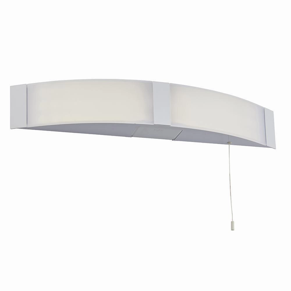 Endon Onan 2 Light White LED Wall Light - Pull Cord vintage desk lamp
