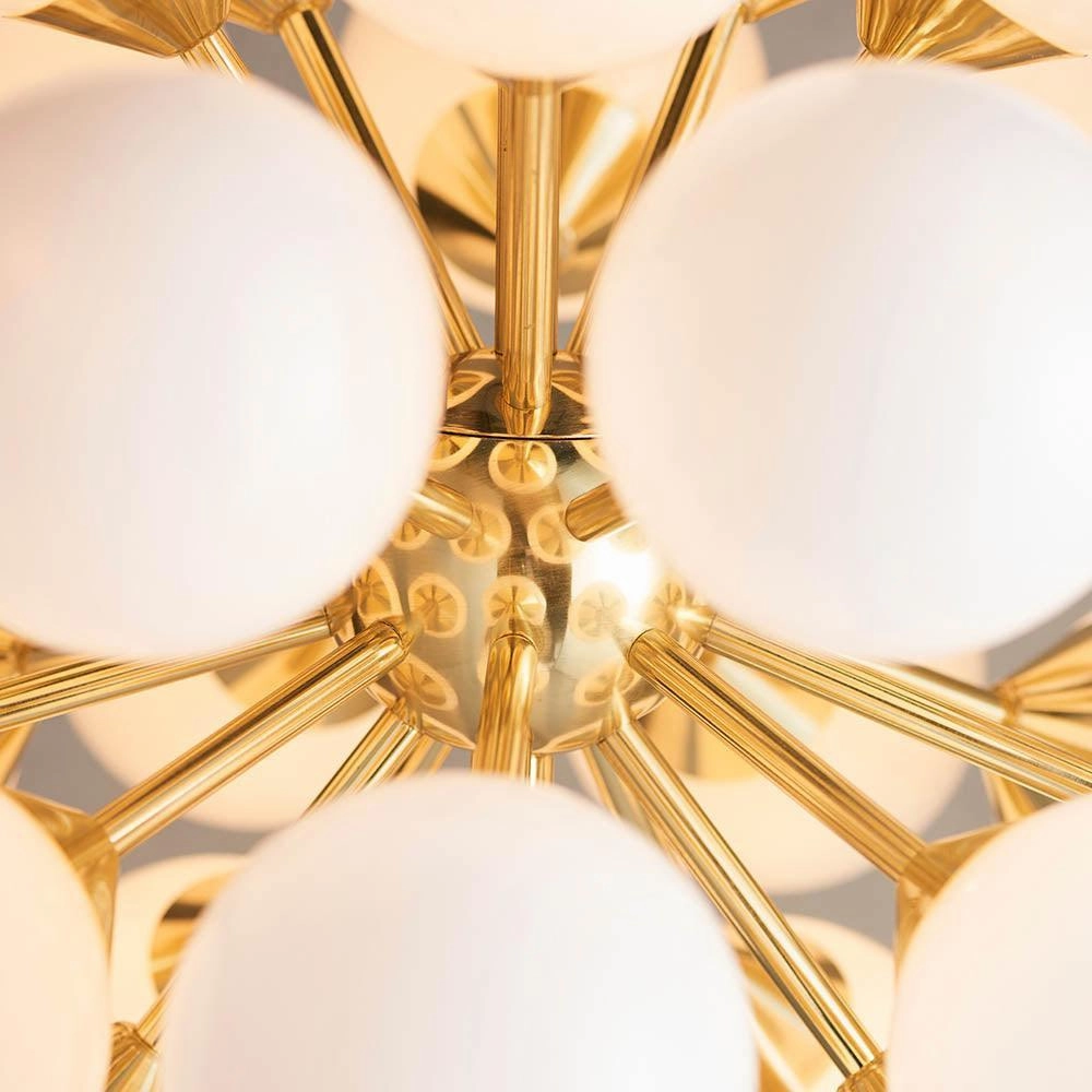 Endon Oscar 28 Brass Finish Light Pendant Ceiling Light