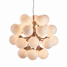 Endon Oscar 28 Light Nickel Finish Ceiling Pendant soft glow ceiling light
