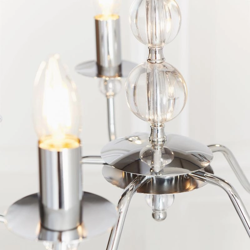 Endon Parkstone Chrome Finish 5 Light Chandelier