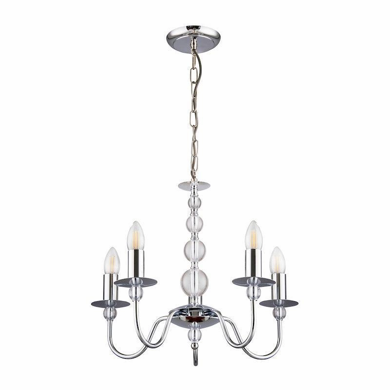 Endon Parkstone Chrome Finish 5 Light Chandelier