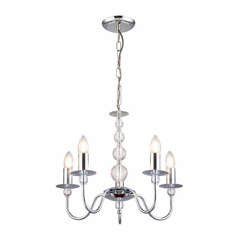 Endon Parkstone Chrome Finish 5 Light Chandelier