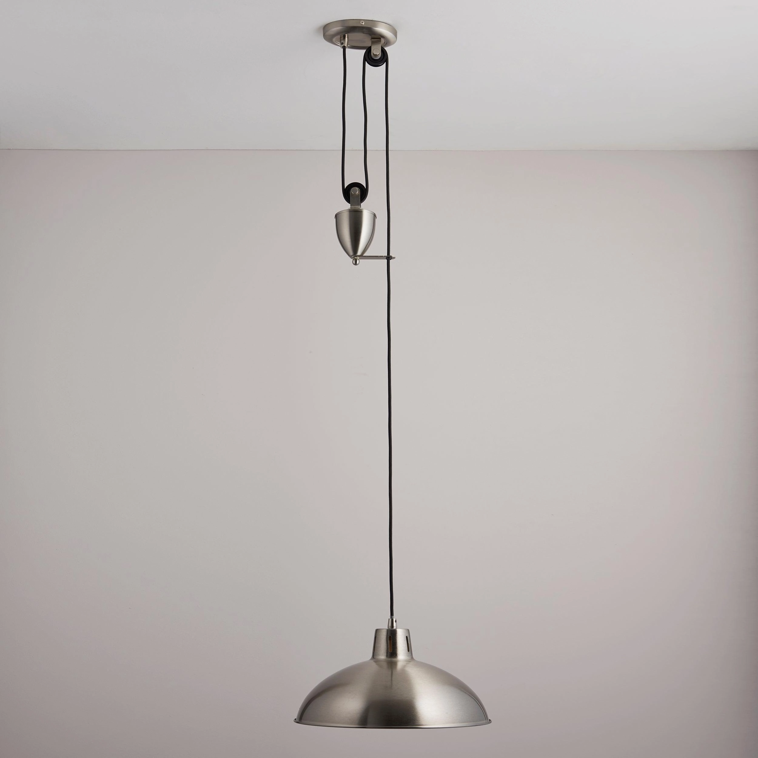 Endon Polka Satin Nickel Finish Pendant Ceiling Light