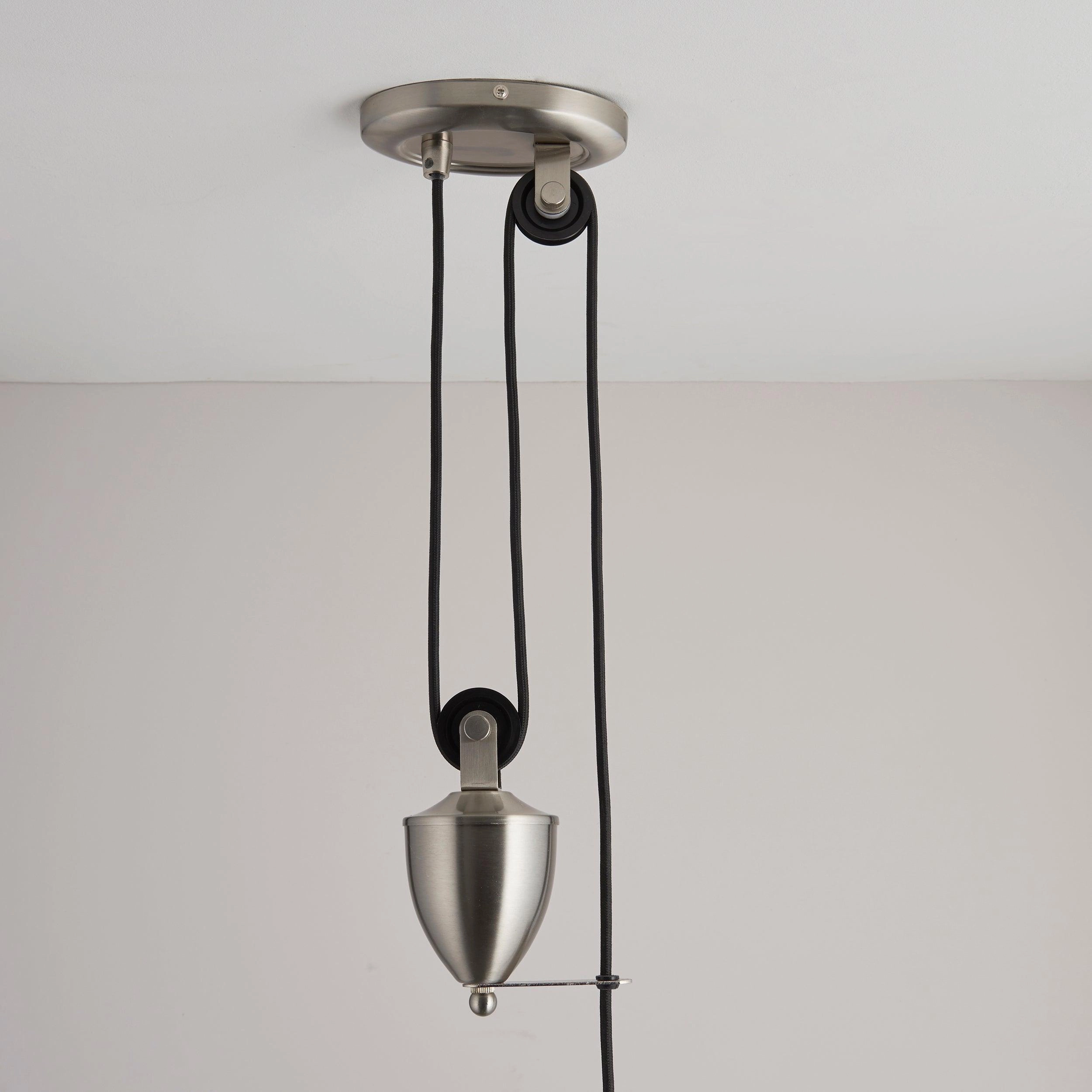 Endon Polka Satin Nickel Finish Pendant Ceiling Light