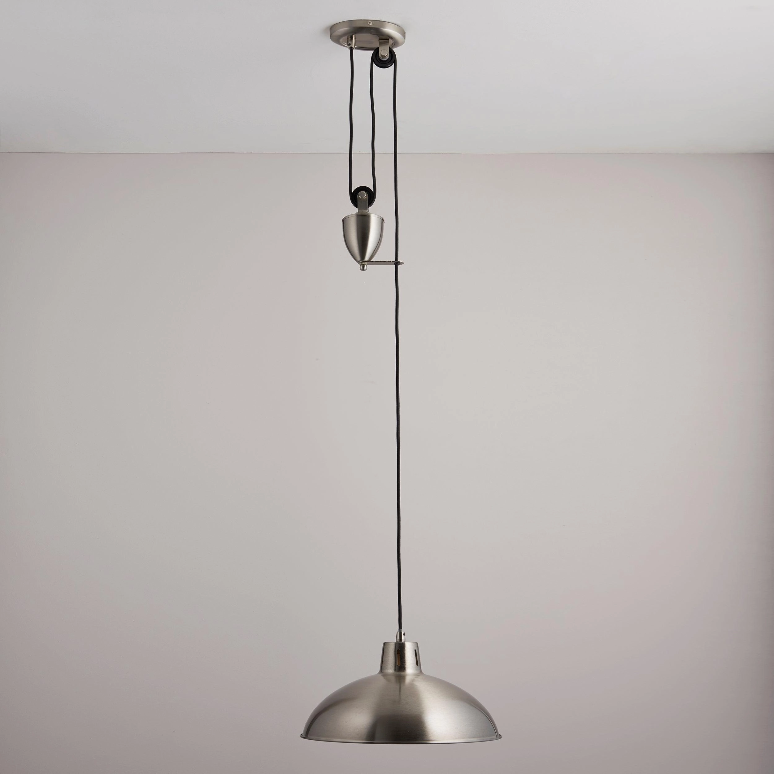 Endon Polka Satin Nickel Finish Pendant Ceiling Light