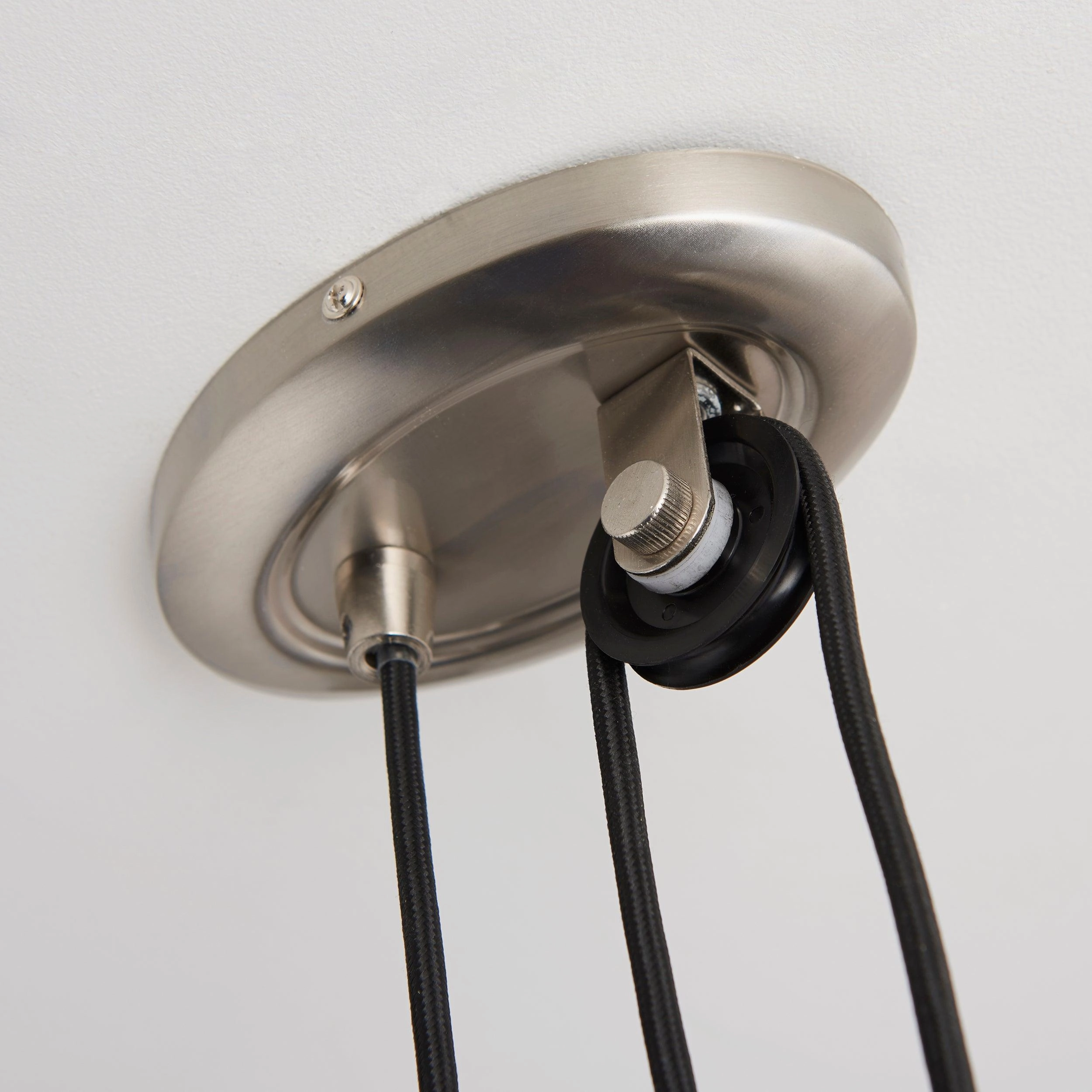 Endon Polka Satin Nickel Finish Pendant Ceiling Light