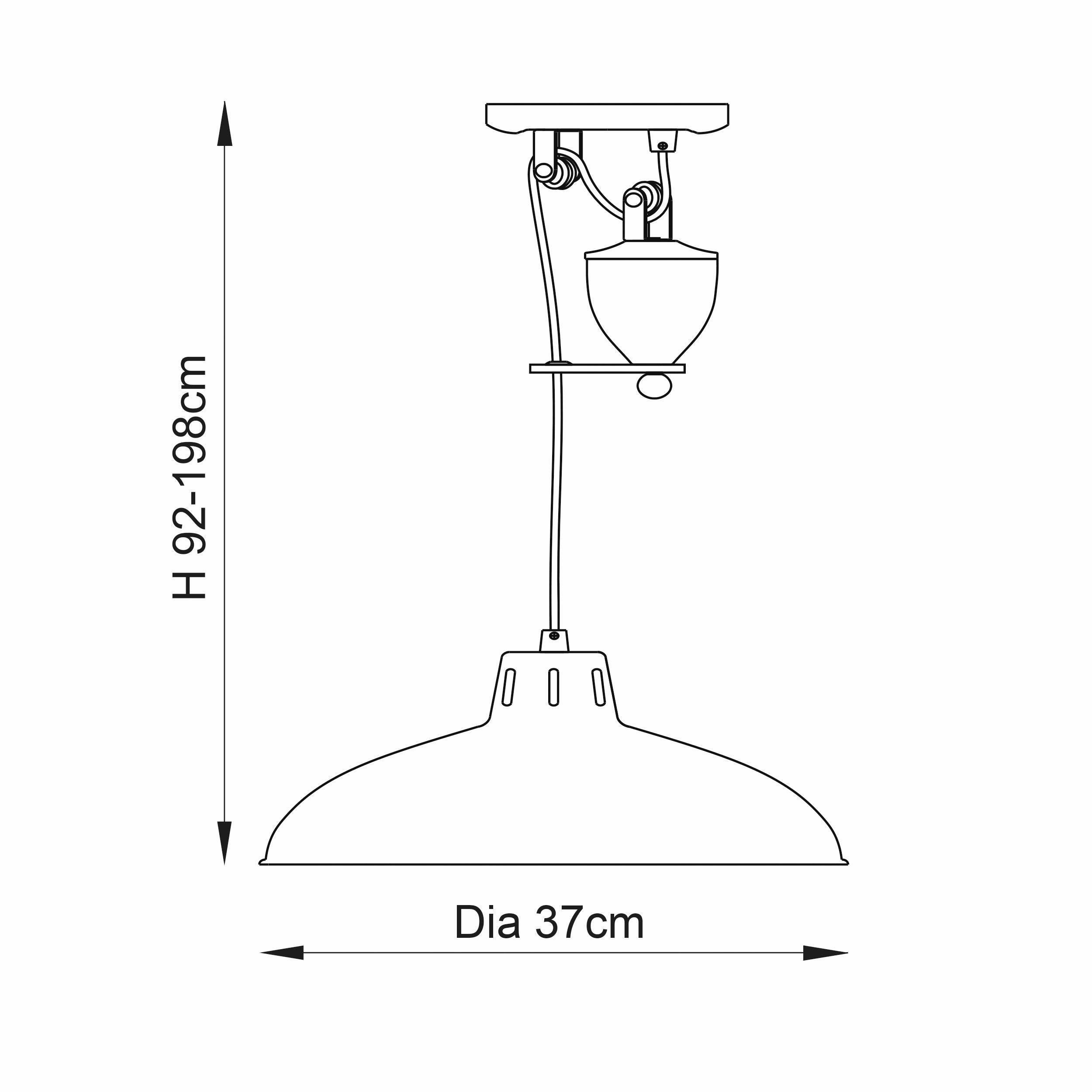 Endon Polka Satin Nickel Finish Pendant Ceiling Light