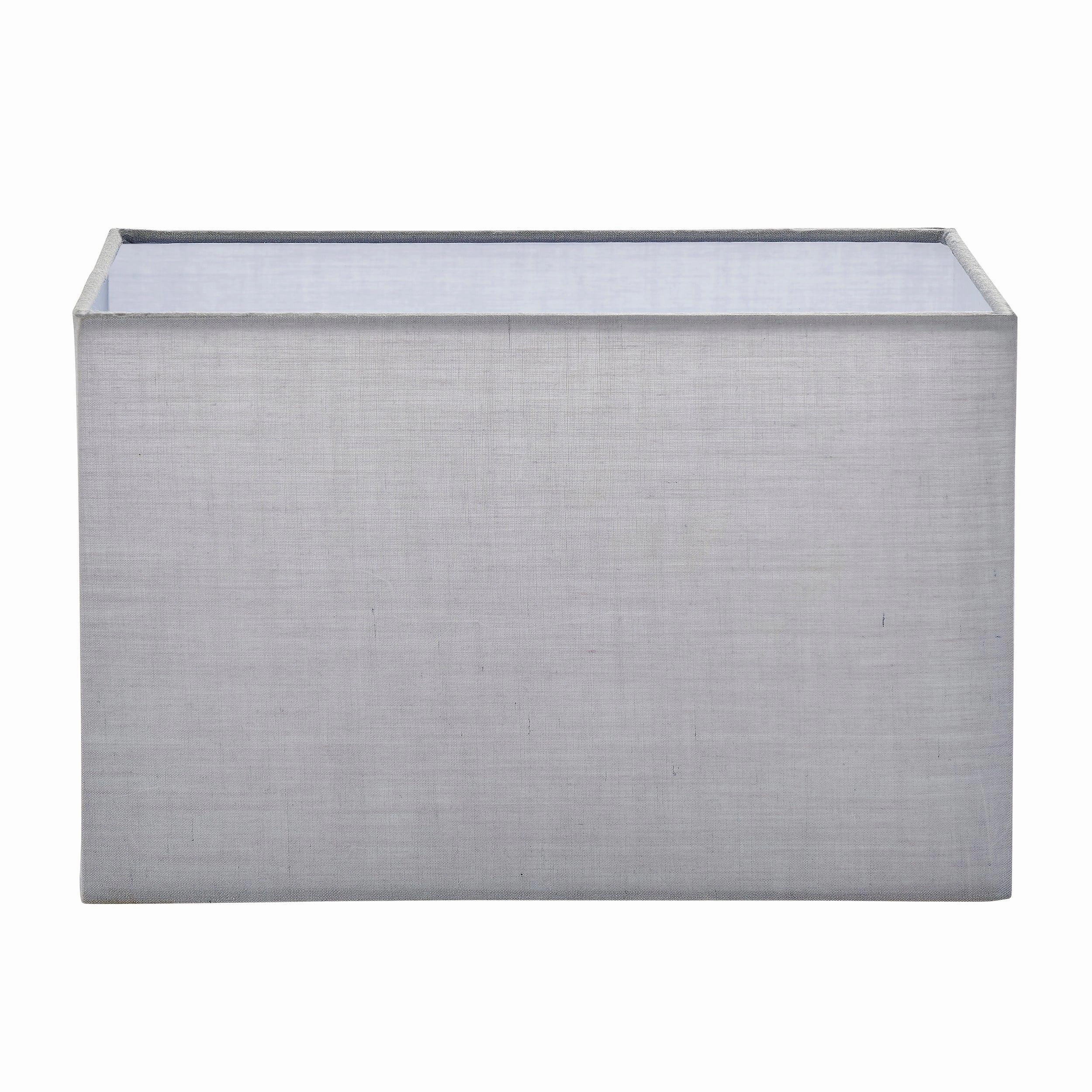Endon Rectangular 1 Light Lamp Shade Cool Grey 10.5 inch decorative indoor light