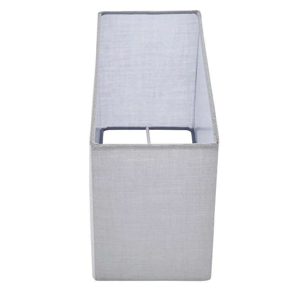 Endon Rectangular 1 Light Lamp Shade Cool Grey 10.5 inch