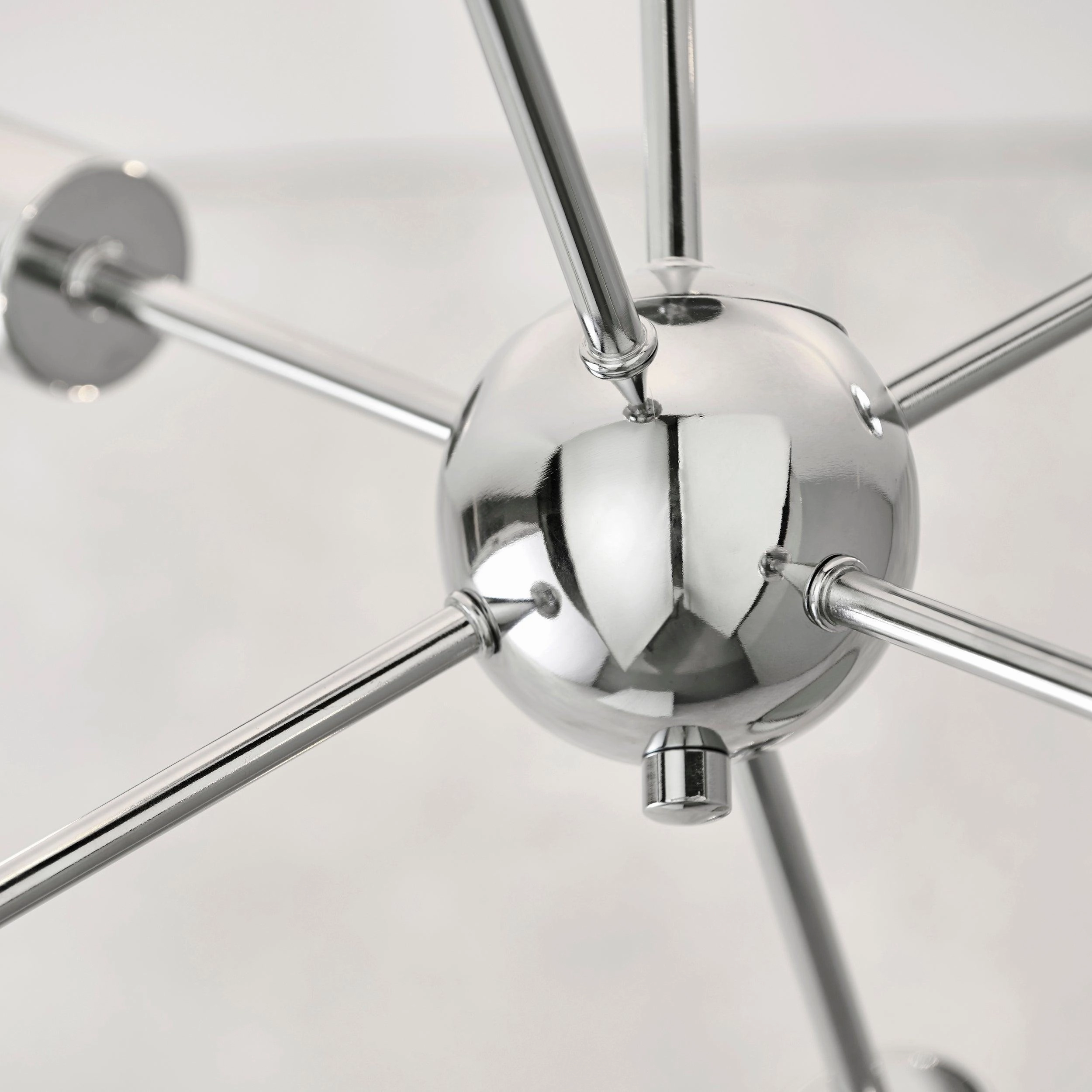 Endon Rubens 6 Light Chrome Semi Flush Ceiling Light