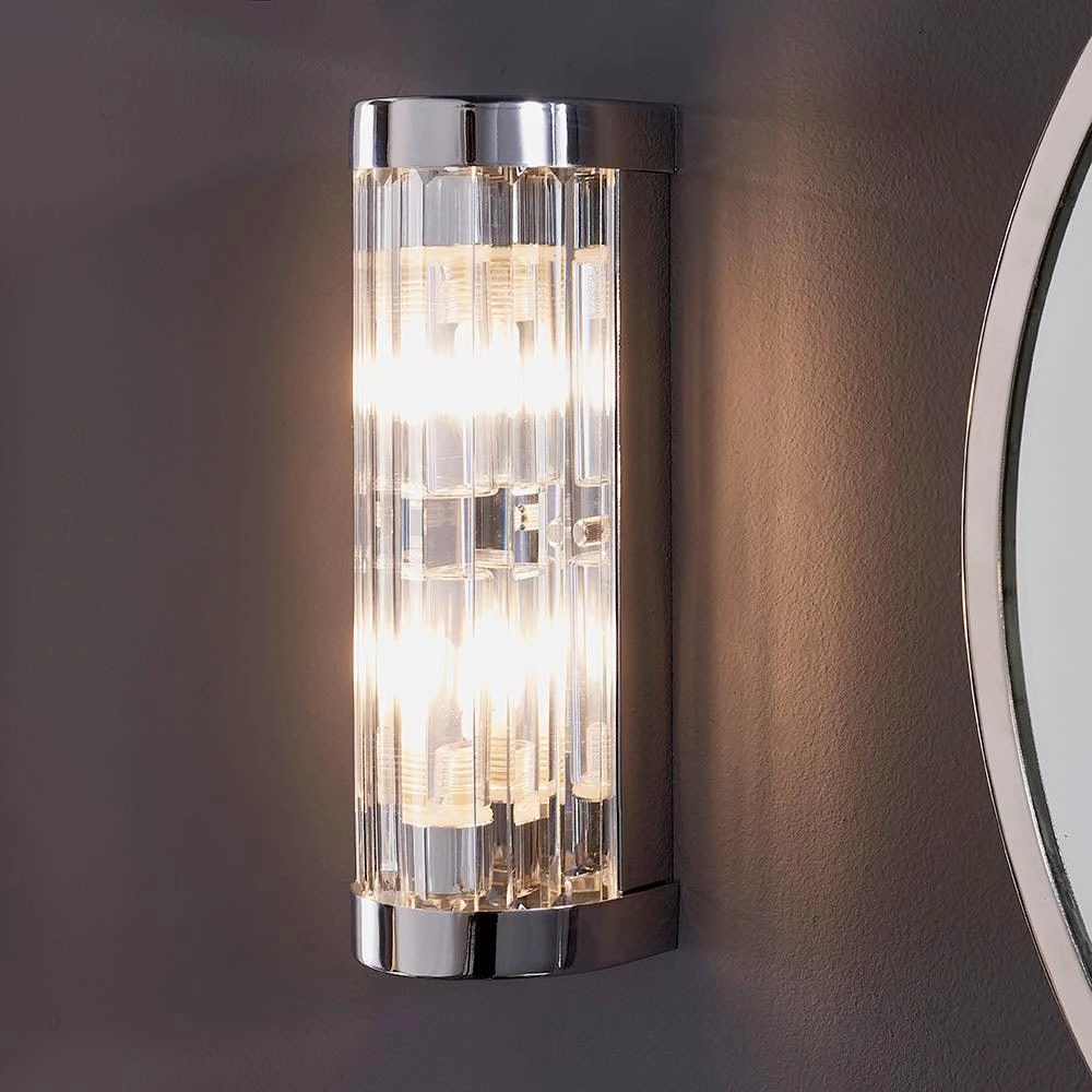 Endon Shimmer Chrome Finish Bathroom Wall Light