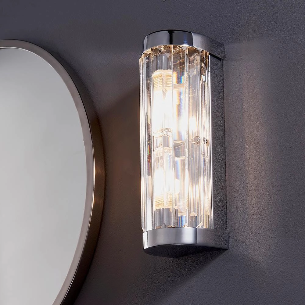 Endon Shimmer Chrome Finish Bathroom Wall Light