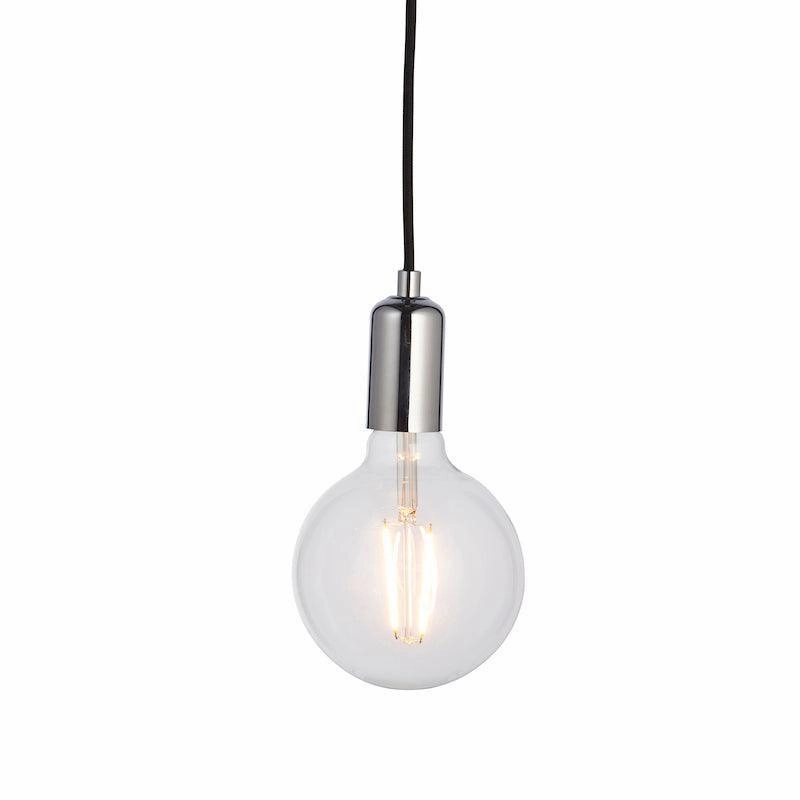 Endon Studio 1 Light Chrome Ceiling Pendant Light