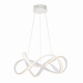 Endon Synergy 1 Light White Ceiling Pendant Light ambient ceiling fixture
