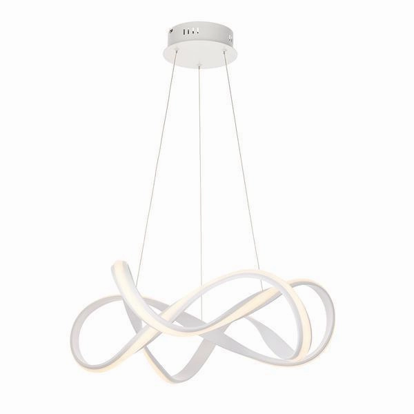 Endon Synergy 1 Light White Ceiling Pendant Light ambient ceiling fixture