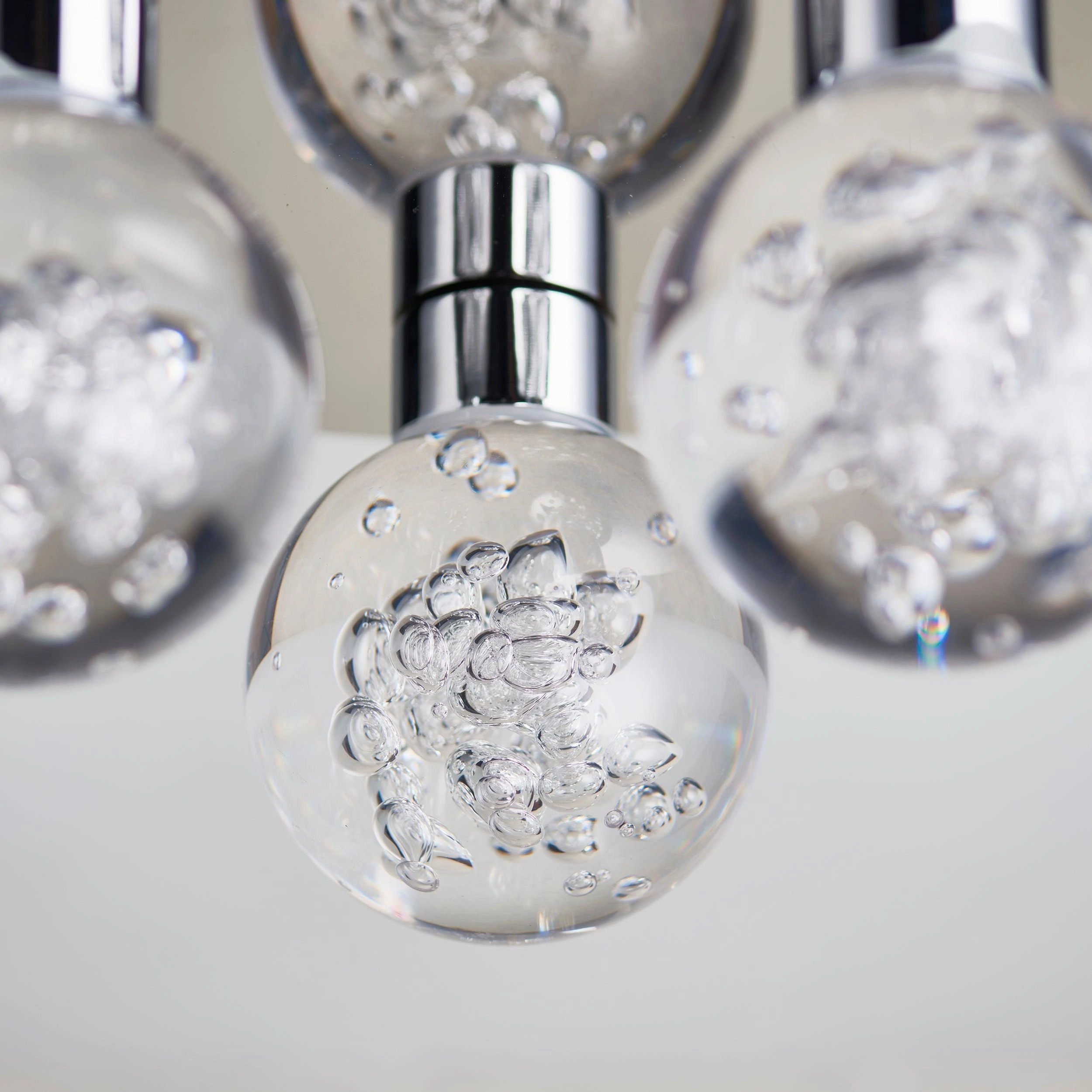 Endon Versa 3 Light Chrome LED Flush Ceiling Light