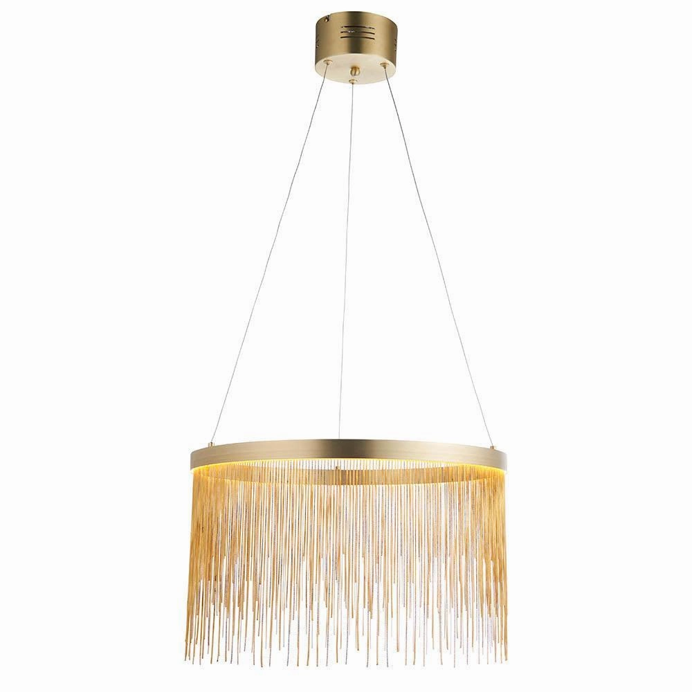 Endon Zelma 1 Light Brass Finish Ceiling Pendant
