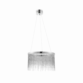 Endon Zelma 1 Light Chrome Ceiling Pendant Light white ceiling lamp