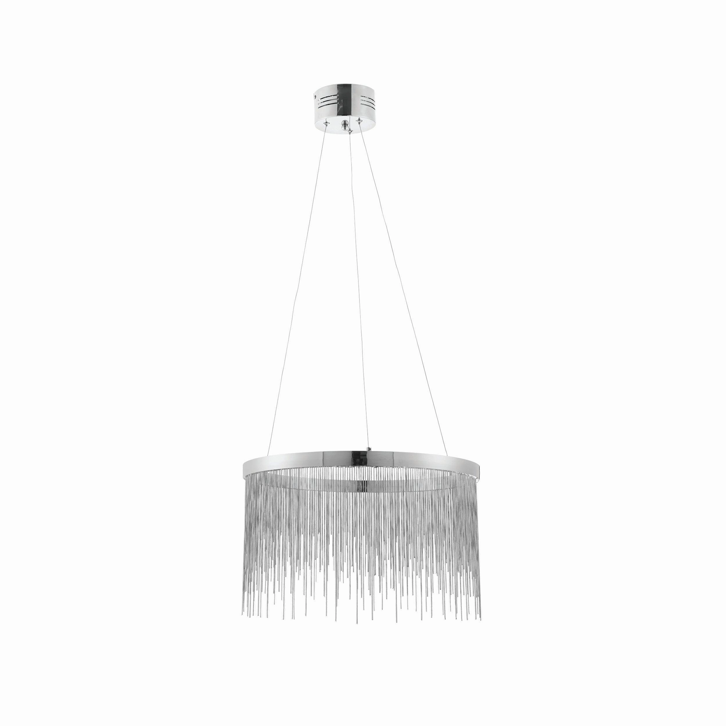 Endon Zelma 1 Light Chrome Ceiling Pendant Light white ceiling lamp