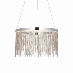 Endon Zelma CCT 1 Light Polished Chrome Ceiling Pendant soft glow ceiling light