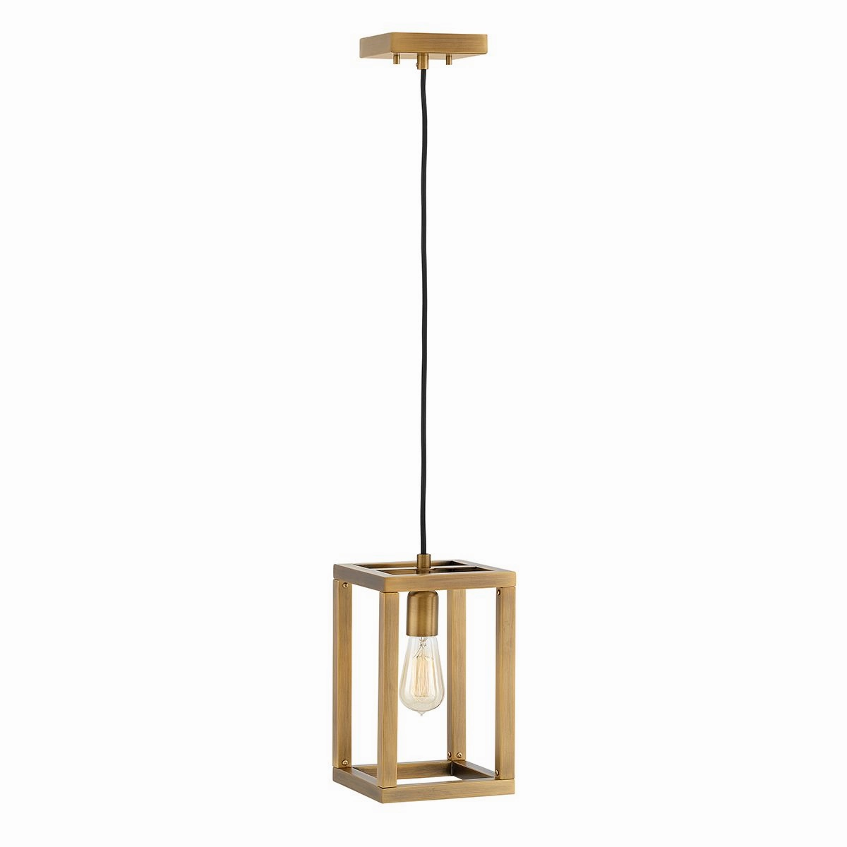 Ensemble 1 Light Brushed Bronze Ceiling Pendant Light sleek LED ceiling lamp