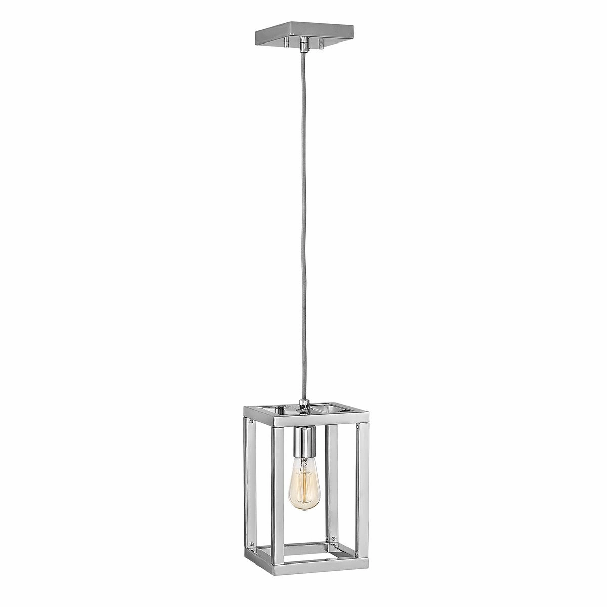 Ensemble 1 Light Polished Nickel Ceiling Pendant Light flush mount ceiling fixture