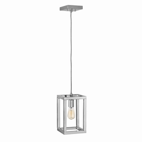 Ensemble 1 Light Polished Nickel Ceiling Pendant Light sleek LED ceiling lamp