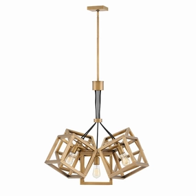 Ensemble 5 Light Brushed Bronze Ceiling Pendant Light sleek LED ceiling lamp