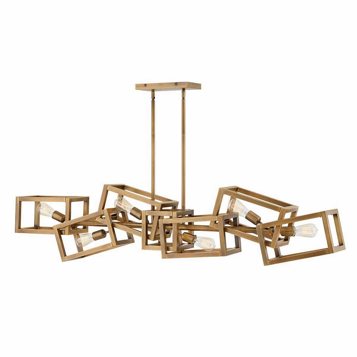 Ensemble 6 Light Brushed Bronze Ceiling Pendant Light sleek LED ceiling lamp