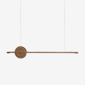 Erhu Wood Chandelier minimalist reading light
